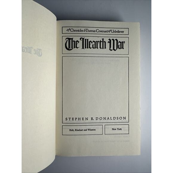 The Illearth War (1977) by Stephen R. Donaldson 1st HCDJ BCE - Picture 9 of 11